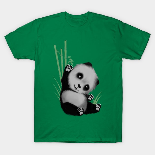 Baby panda T-Shirt by jetti